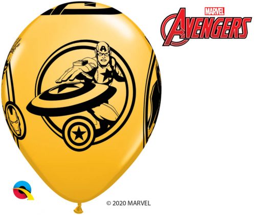 11" / 28cm MARVEL'S Avengers Assemble™ Assot of Red, Lime Green, Goldenrod, Robin's Egg Blue Qualatex #18673-1