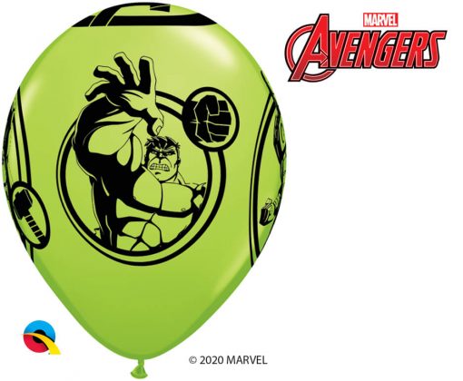 11" / 28cm MARVEL'S Avengers Assemble™ Assot of Red, Lime Green, Goldenrod, Robin's Egg Blue Qualatex #18673-1