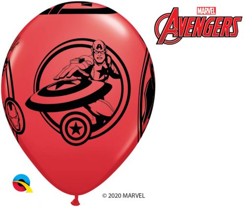 11" / 28cm MARVEL'S Avengers Assemble™ Assot of Red, Lime Green, Goldenrod, Robin's Egg Blue Qualatex #18673-1