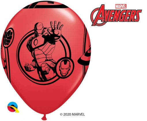 11" / 28cm MARVEL'S Avengers Assemble™ Assot of Red, Lime Green, Goldenrod, Robin's Egg Blue Qualatex #18673-1