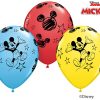 11" / 28cm Disney Mickey Asst of Red, Pale Blue, Yellow Qualatex #18688-1