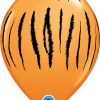 11" / 28cm Tiger Stripes Orange Qualatex #37043-1