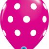 11" / 28cm Big Polka Wild Berry Qualatex #37225-1