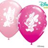 11" / 28cm Disney Minnie Mouse Baby Hearts Asst of Wild Berry, Pink Qualatex #42843-1