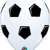 11" / 28cm Soccer Ball/Football White Qualatex #45388-1