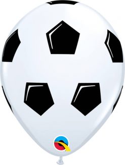 11" / 28cm Soccer Ball/Football White Qualatex #45388-1