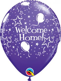 11" / 28cm Welcome Home! Stars-A-Round Tropical Asst Qualatex #46036-1