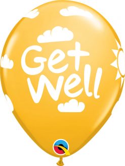 11" / 28cm Get Well Sunshine Festive Asst Qualatex #50204-1