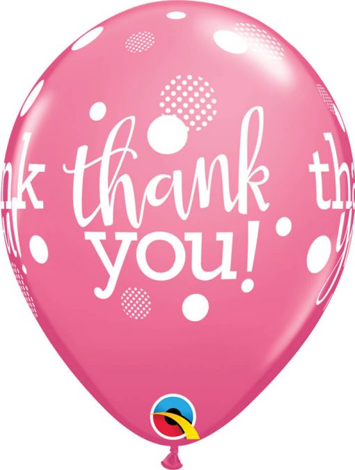 11" / 28cm Thank You Dots Upon Dots Festive Asst Qualatex #50206-1