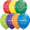 11" / 28cm Congratulations Streamers Carnival Asst Qualatex #57184-1