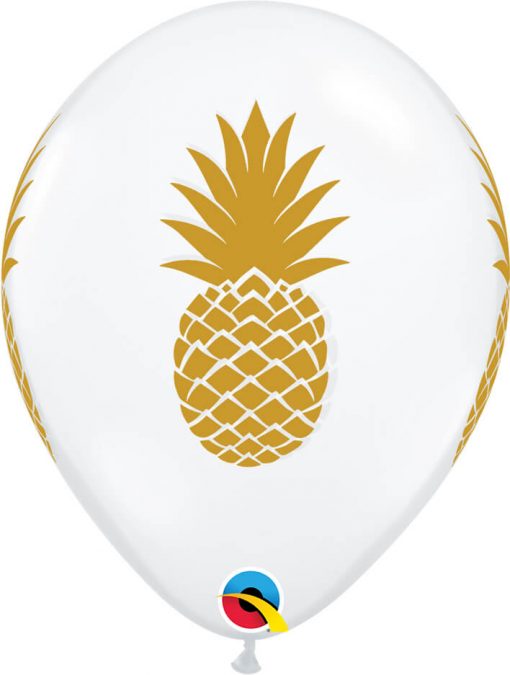 11" / 28cm Pineapple Diamond Clear Qualatex #57552-1