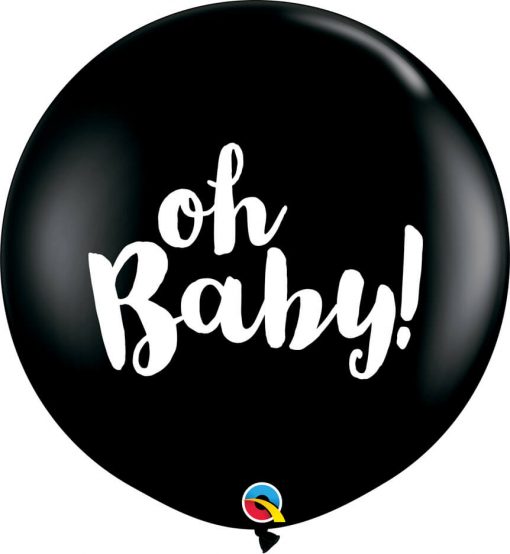 3' / 91cm Oh Baby! Onyx Black Qualatex #85831-1