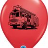 11" / 28cm Fire Dept. Red Qualatex #86598-1