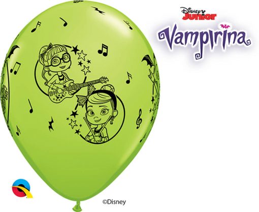 11" / 28cm Disney Vampirina Asst of Wild Berry, Lime Green, Robin's Egg Blue Qualatex #89516-1