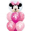 Bukiet 604 Disney Minnie Mouse Pink Bubble Bouquet Qualatex #27568 18685-6