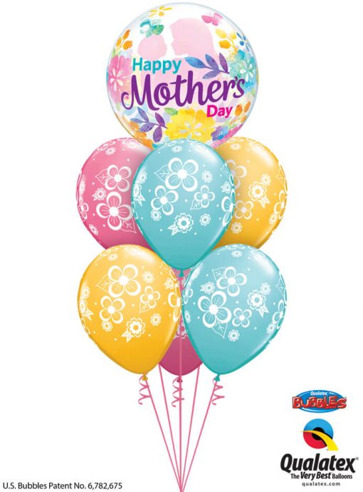 Bukiet 909 Hugs and Flowers Mother’s Day Qualatex #55581 48370-6