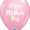 11" / 28cm 6szt Mother's Day Script Pink Qualatex #85772