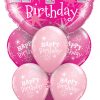 Bukiet 1133 Luxurious Pink Sparkle Birthday Qualatex #43172 38856-6