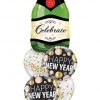 Bukiet 1129 Happy New Year Champagne Bubbles Qualatex #16122 58163-2 56844-2
