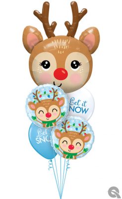 Bukiet 1083 Dashing Through the Snow Qualatex #14976 15019-2 97346-2