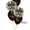 Bukiet 1113 Sparkling New Year Confetti Qualatex #58163-2 56844-3 43737-3