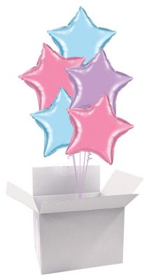 18″ / 46cm Poczta Balonowa Pastelowy Bukiet Gwiezdny