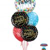 Bukiet 1144 Happy Birthday, It's Party Time! Qualatex #23636 57295-2 52964-2