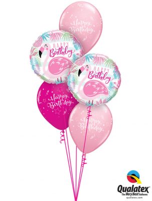 Bukiet 1146 Pink & Wild Berry Flamingo Fun Qualatex #57274-2 25588-3