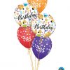 Bukiet 1148 "Glitterrific" Birthday Dots Qualatex #57292-2 52964-3