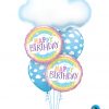 Bukiet 1211 Radiant Birthday Rainbows Qualatex #78553 78658-2 53436-2