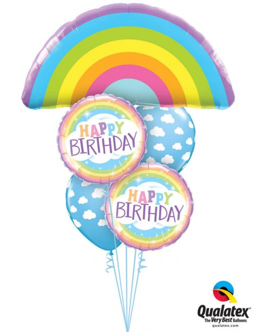 Bukiet 1206 Birthday Rainbows Galore Qualatex #78556 78658-2 53436-2