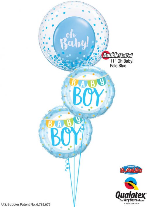 Bukiet 1241 Blue "Oh, Baby!" Boy Qualatex #57789 85901-2 58118