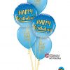 Bukiet 1342 Blue “Best Day Ever” Birthday Qualatex #78676-2 91019-3 43762-3