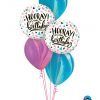 Bukiet 1311 Pink & Blue Birthday Hooray Qualatex #88076-2 91538-2 91543