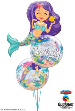 Bukiet 1359 Mermaid & Friends Birthday Qualatex #57815 87741-2