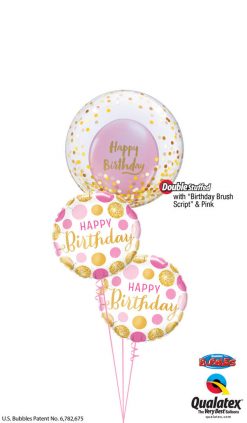 Bukiet 1474 Have a GORGEOUS Birthday! Qualatex #89727 49164-2 80569 43766