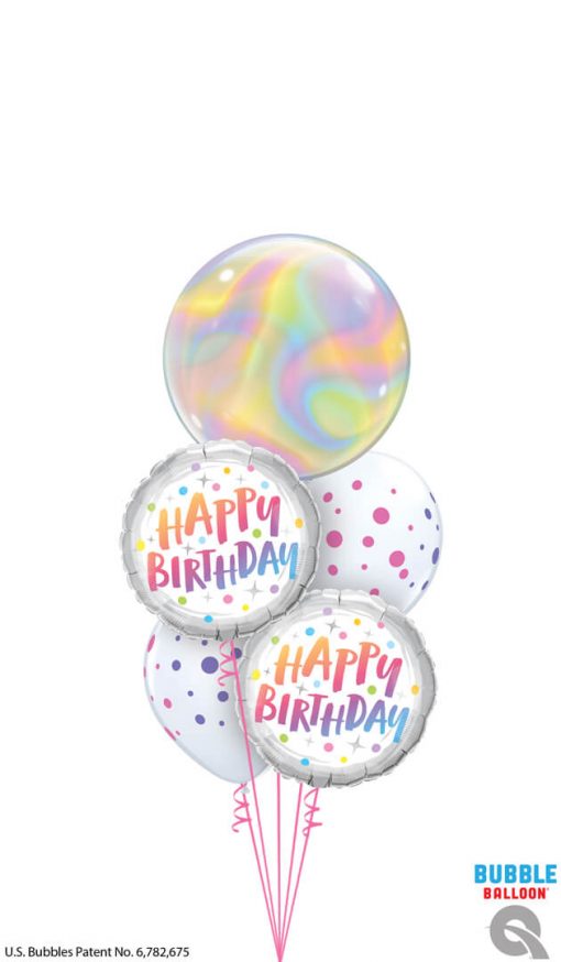 Bukiet 1585 A Swirl of a Birthday! Qualatex #13081 87992-2 88217-2