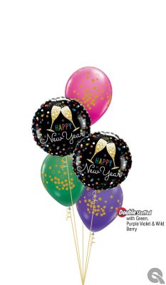 Bukiet 1760 It’s a colorful new year! Qualatex #28214-2 56844-3 25572 43750 82699