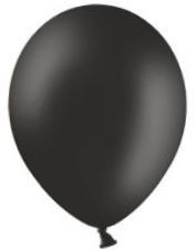 Balon - czarny Pastelowy 025 black Rozmiar - 30 cm - 12"