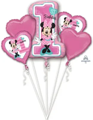 Bukiet 1813 Minnie 1st Birthday Amscan #3437901