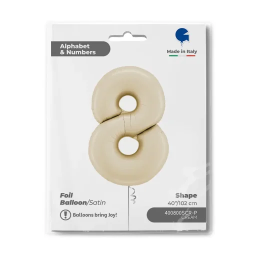 40″ / 102cm Number 8 Satin Cream Grabo #400800SCR