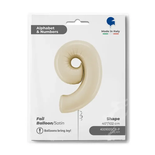 40″ / 102cm Number 9 Satin Cream Grabo #400900SCR